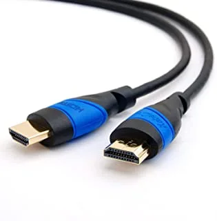 KabelDirekt - كابل HDMI بطول 2 متر 4K / سلك متوافق مع (HDMI 2.0a / b، 2.0، 1.4a، 4K HDMI Cable، HDMI to HDMI، 4K @ 60HZ، 1080p FullHD، UHD، Ultra HD، 3D، High Speed ​​with Ethernet، ARC و PS4 و XBOX و HDTV)