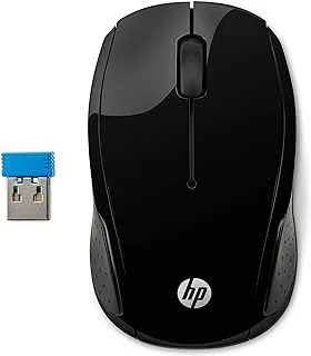 ماوس لاسلكي HP 200 X6W31AA بمستشعر بصري - أسود