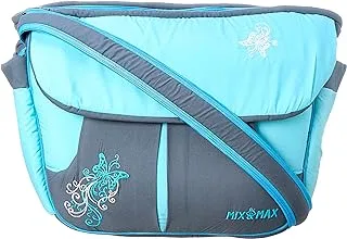 Mix Max Embroidered Shoulder Bag - Baby Blue