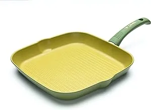 Illa olivilla grill pan, 4.5 mm - mustard green