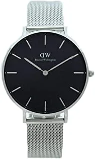 Daniel Wellington Watch Unisex , Japanese Quartz Movement, Analog Display, Silver Stainless Steel Strap-DW00600304