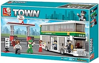 Sluban SlubanM38-B0331 Double-Decker Bus Building Bricks Set