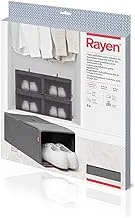 Rayen 2 U Stackable Shoe Boxes, Grey, Size: 23 x 34 x 16 cm