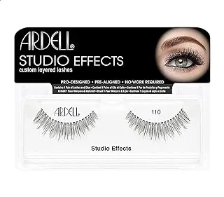 Ardell Studio Effects Demi Wispies False Eyelashes - 1 pair with Adhesive Glue، 110