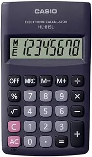 Casio hl-815l-bk-w-dp digital portable calculator