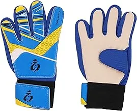 Generic Football Goal-keeper Full Finger Gloves, Size 5 - Blue - (27×15) cm