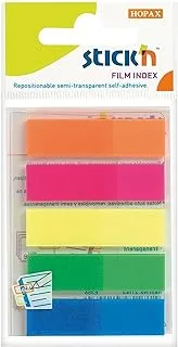 Stick n value 12 mm film index tab - neon multi-colour