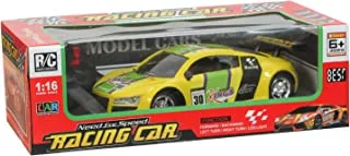 Racing s-57 rc car, 1:16 - yellow