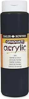 Daler Rowney 123500065 Graduate Acrylic Color, 500 ml - Paynes Grey