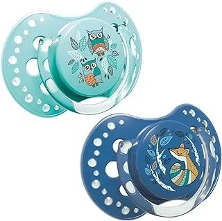 LOVI Silicone Dynamic Soother 3-6m 2 pcs Folky boy