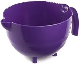 M-Design 2.5ltr Mixing Jug with Egg Cracker - BPA and DEHP Free - Dishwasher and Microwave Safe (Purple)