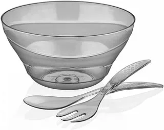 Bager Salad Bowl With Service Set (3500 ml), Grey