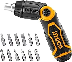 Magnetic system screwdriver set 13 pieces Model INGCO AKISD1208