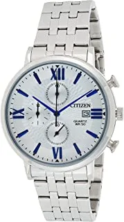 Citizen Dress Watch for Men, Automatic Movement, Analog Display, Silver Stainless Steel Strap-AN3610-71A