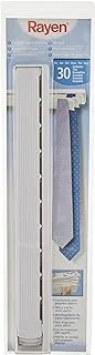 Rayen Tie Rack for 30 Ties, White