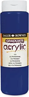 Daler Rowney 123500123 Graduate Acrylic Color, 500 ml - Ultramar Blue