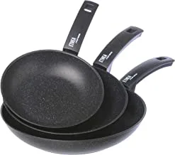 Moneta Tris Frypan 20+24+28cm 0018653993, Black