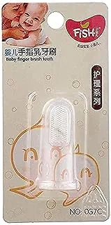 Little Fish Baby Finger Toothbrush - Clear and White