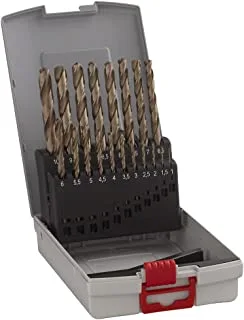 Bosch professional 19-piece hss-cobalt probox metal drill bit set (for stainless steel, accessories for drill drivers)