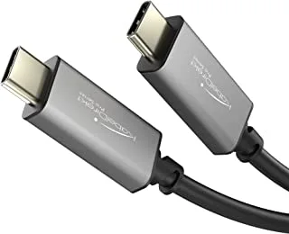 كابل KabelDirekt Universal USB-C إلى USB-C ، 0.9 متر لنقل الفيديو ونقل البيانات (USB 3.1 Gen2) وإمدادات الطاقة حتى PD 4 (60 واط) مع شريحة مدمجة