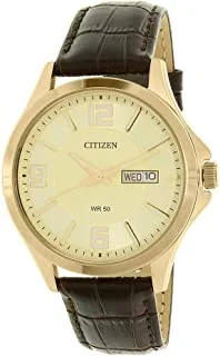 Citizen Watch for Men, Automatic Movement, Analog Display, Brown Leather Strap-BF2003-09P