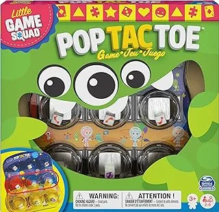 Pop tac toe popper board game