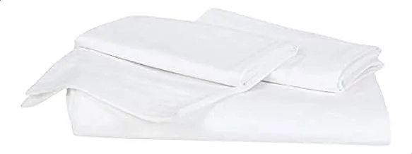 Ariika fitted bedding set, 3 pieces - king, white