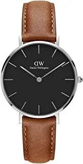 Daniel Wellington Classic Watch Unisex , Japanese Quartz Movement, Analog Display, Brown Leather Strap-DW00100178