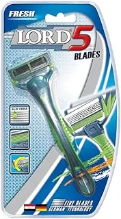 Lord fresh razor with 5-blade technology flexible swiveling