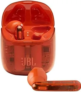 JBL Tune225TWS Pure Bass Wireless in-Ear Earbuds - Orange, Bluetooth earphones Airpods earbuds headphones