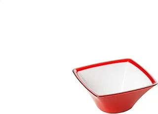 Omada M4500RR Red Ruby Square Bowl, 5.3-Inch Diameter