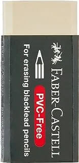 Faber Castell FC 188538 PVC-Free Eraser, small 1 Piece - White