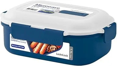 Locknlock microwave container ready to eat rectangular 1.1l