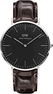 Daniel Wellington Classic Watch Unisex , Quartz Movement, Analog Display, Brown Leather Strap-DW00100134