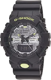 Casio G-Shock Resin Band Shock-Resistant Analog Digital Watch For Men - Black