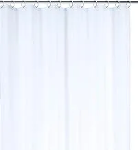 Rayen 2347 políester Bathroom Curtain, White, 20 x 2 x 36.5 cm