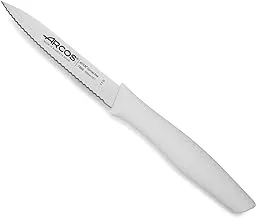 Arcos Nova Serrated Peeling Knife - White, 100mm