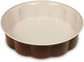 Guardini Rounded Cake Tray 26 Cm, White Brown