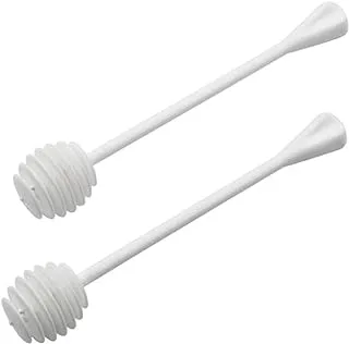 PEDRINI White Honey Servers, Plastic, 2Pcs