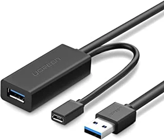 UGREEN 2-in-1 USB 3.0 A Male to Female + Micro USB Active Repeater 5 Meter / 10 Meter Extension Cable with Built-in Signal Booster for PC, Desktop Computer, Laptop, Scanner, Printer, PS5/PS4/PS3 (10M)