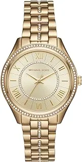 Michael Kors Watch Unisex , Japanese Quartz Movement, Analog Display, Silver Silver Strap-MK3719