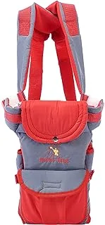 Mix and Max 2 in 1 Embroidered Microfiber Baby Carrier - Red and Gray