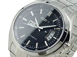 Men's stainless steel analog watch np4030-58e