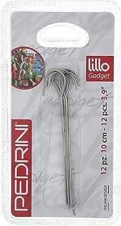 PEDRINI lillo skewers, stainless steel, silver, 25.4 x 9.30 x 1.6 cm