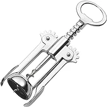 Pedrini two levers corkscrew, zamak, chrome-plated, cromato