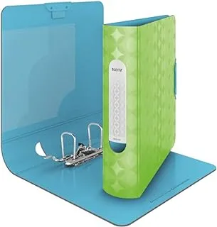 Leitz lever arch file, retro chic range, 8 cm width, 11330050 - a4, neon green