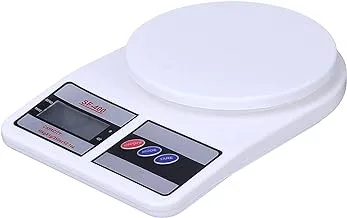 Digital kitchen scale, 10 kg - white