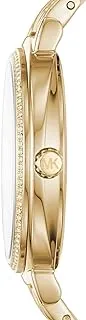 Michael Kors Casual Watch Unisex , Quartz Movement, Analog Display, Gold Gold Strap-4053858859807