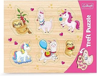 Frame Shaped Puzzles-Unicorns, lammas and sloths