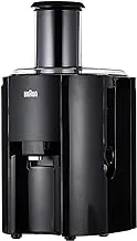 Braun MultiQuick 3 IdentityCollection Spin Juicer 800 Watts – J300 Black – International Warranty